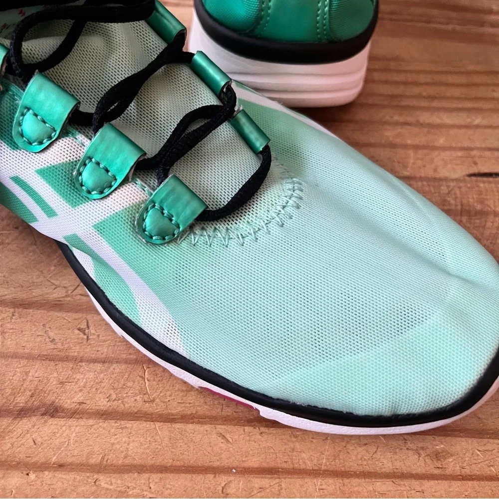 Asics Women’s NWT Gel-Fit Sana Cross Training Running Shoe Size 10 Green Pink - Picture 12 of 16